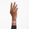 Ariana Grande X Swarovski-armband med blandade slipningar, hjärta, vitt, rodiumpläterat