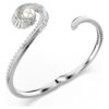 Ariana Grande X Swarovski armband med kristallpärlor, baguetteslipning, vitt, rodiumpläterat