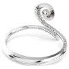 Ariana Grande X Swarovski armband med kristallpärlor, baguetteslipning, vitt, rodiumpläterat