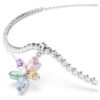 Ariana Grande X Swarovski choker med blandade slipningar, blommotiv, flerfärgad, rodiumpläterad