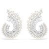 Ariana Grande X Swarovski droppörhängen med kristallpärla, blandade slipningar, vita, rodiumpläterade