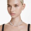 Ariana Grande X Swarovski halsband med blandade slipningar, hjärta, vitt, rodiumpläterat