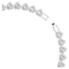 Ariana Grande X Swarovski halsband med blandade slipningar, hjärta, vitt, rodiumpläterat