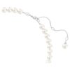 Ariana Grande X Swarovski halsband med kristallpärla, hjärtslipning, hjärta, vitt, rodiumpläterat