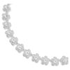 Ariana Grande X Swarovski-halsband, rundslipad, blomma, vit, rodiumpläterad