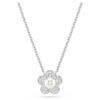 Ariana Grande X Swarovski hänge med kristallpärla, rund slipning, blomma, vit, rodiumpläterad
