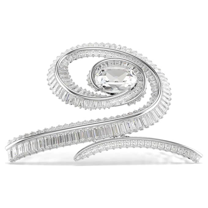 Ariana Grande X Swarovski hårspänne, baguetteslipning, vitt, rodiumpläterat Ariana Grande X Swarovski hårspänne, baguetteslipning, vitt, rodiumpläterat