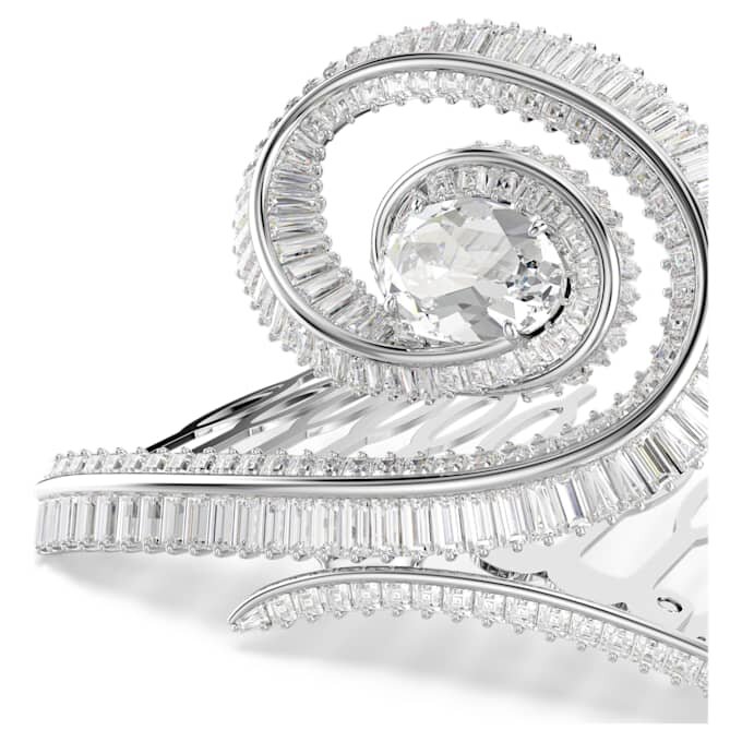 Ariana Grande X Swarovski hårspänne, baguetteslipning, vitt, rodiumpläterat Ariana Grande X Swarovski hårspänne, baguetteslipning, vitt, rodiumpläterat