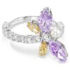 Ariana Grande X Swarovski motivring med blandade slipningar, trollslända, flerfärgad, rodiumpläterad