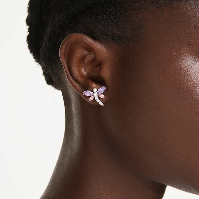 Ariana Grande X Swarovski örhängen med blandade slipningar, trollslända, mångfärgat, rodiumpläterat Ariana Grande X Swarovski örhängen med blandade slipningar, trollslända, mångfärgat, rodiumpläterat