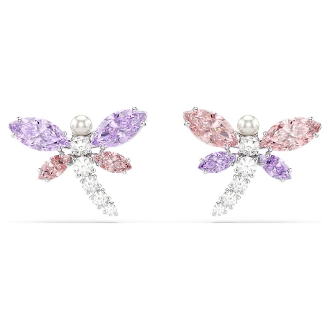 Ariana Grande X Swarovski örhängen med blandade slipningar, trollslända, mångfärgat, rodiumpläterat Ariana Grande X Swarovski örhängen med blandade slipningar, trollslända, mångfärgat, rodiumpläterat