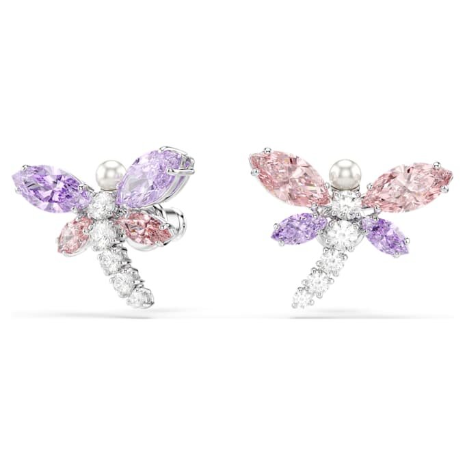 Ariana Grande X Swarovski örhängen med blandade slipningar, trollslända, mångfärgat, rodiumpläterat Ariana Grande X Swarovski örhängen med blandade slipningar, trollslända, mångfärgat, rodiumpläterat