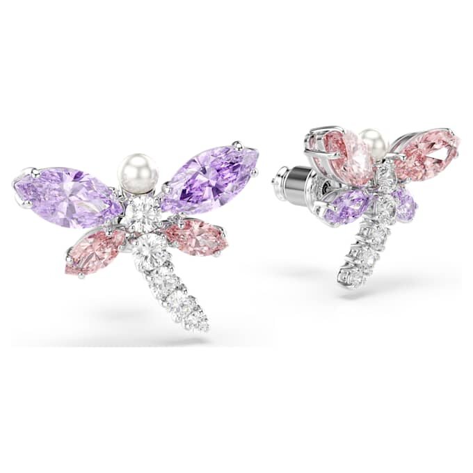 Ariana Grande X Swarovski örhängen med blandade slipningar, trollslända, mångfärgat, rodiumpläterat Ariana Grande X Swarovski örhängen med blandade slipningar, trollslända, mångfärgat, rodiumpläterat