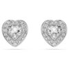 Ariana Grande X Swarovski örhängen med olika slipningar, hjärta, vita, rodiumpläterade