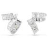 Ariana Grande X Swarovski öronklämmor med baguetteslipning, vita, rodiumpläterade