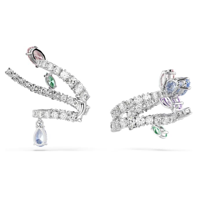 Ariana Grande X Swarovski öronklämmor med blandade slipningar, flerfärgade, rodiumpläterade Ariana Grande X Swarovski öronklämmor med blandade slipningar, flerfärgade, rodiumpläterade