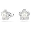 Ariana Grande X Swarovski-set med kristallpärla, rund slipning, blomma, vit, rodiumpläterad