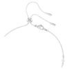 Ariana Grande X Swarovski Y-halsband med blandade slipningar, kristallpärla, hjärta, vitt, rodiumpläterat