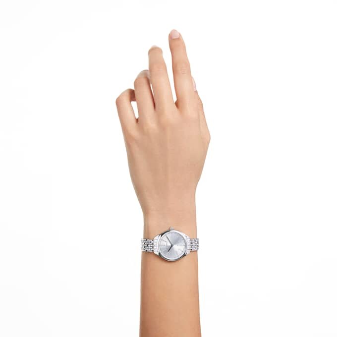 Attract Watch Swiss Made, metallarmband, silverfärgat, rostfritt stål Attract Watch Swiss Made, metallarmband, silverfärgat, rostfritt stål