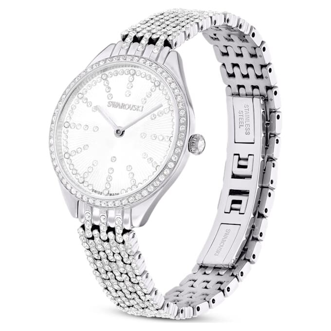 Attract Watch Swiss Made, metallarmband, silverfärgat, rostfritt stål Attract Watch Swiss Made, metallarmband, silverfärgat, rostfritt stål