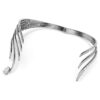 Choker Feather från Vienna-kollektionen, vit, ruteniumpläterad