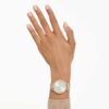 Clarica-klocka, tillverkad i Schweiz, metallarmband, guldfärgad, guldfärgad yta Clarica-klocka, tillverkad i Schweiz, metallarmband, guldfärgad, guldfärgad yta