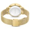 Clarica-klocka, tillverkad i Schweiz, metallarmband, guldfärgad, guldfärgad yta Clarica-klocka, tillverkad i Schweiz, metallarmband, guldfärgad, guldfärgad yta