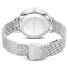 Clarica-klocka, tillverkad i Schweiz, metallarmband, silverfärgad, rostfritt stål