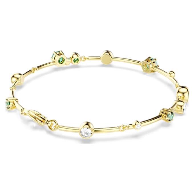 Constella-armband med blandade slipningar, grönt, guldpläterat Constella-armband med blandade slipningar, grönt, guldpläterat