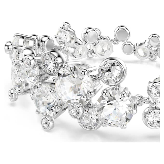 Constella-armband med blandade slipningar, vitt, rodiumpläterat Constella-armband med blandade slipningar, vitt, rodiumpläterat