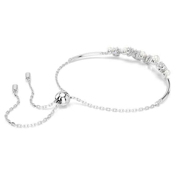 Constella armring med kristallpärlor, runda slipningar, vit, rodiumpläterad Constella armring med kristallpärlor, runda slipningar, vit, rodiumpläterad