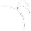 Constella-halsband Crystal Pearl, runda slipningar, vitt, rodiumpläterat
