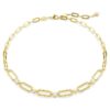 Constella-halsband, vitt, guldpläterat
