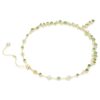 Constella Y-halsband med blandade slipningar, grönt, guldpläterat