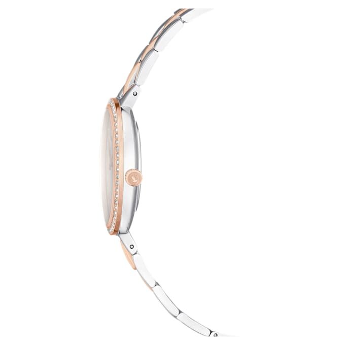 Cosmopolitan-klocka, tillverkad i Schweiz, metallarmband, silverfärgad, blandad metallfinish Cosmopolitan-klocka, tillverkad i Schweiz, metallarmband, silverfärgad, blandad metallfinish