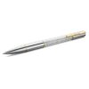 Crystalline kulspetspenna i silverton, blandad metallfinish