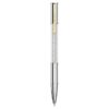 Crystalline kulspetspenna i silverton, blandad metallfinish