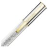 Crystalline kulspetspenna i silverton, blandad metallfinish