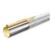 Crystalline kulspetspenna i silverton, blandad metallfinish