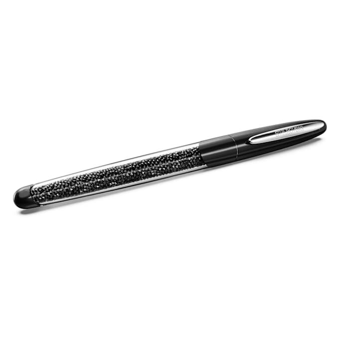 Crystalline rollerballpenna, svart, förkromad Crystalline rollerballpenna, svart, förkromad
