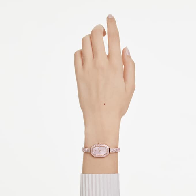 Dextera armband, tillverkat i Schweiz, metallarmband, rosa, roséguldpläterat Dextera armband, tillverkat i Schweiz, metallarmband, rosa, roséguldpläterat