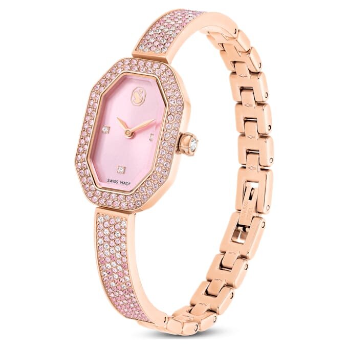 Dextera armband, tillverkat i Schweiz, metallarmband, rosa, roséguldpläterat Dextera armband, tillverkat i Schweiz, metallarmband, rosa, roséguldpläterat