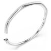 Dextera-armband, åttkantig form, rundslipad, vit, rodiumpläterad Dextera-armband, åttkantig form, rundslipad, vit, rodiumpläterad