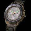 Dextera Lux-klocka, tillverkad i Schweiz, metallarmband, guldfärgad, guldfärgad ytbehandling