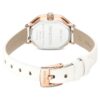 Dextera Octagon-klocka, tillverkad i Schweiz, läderarmband, vit, roséguldfärgad yta Dextera Octagon-klocka, tillverkad i Schweiz, läderarmband, vit, roséguldfärgad yta