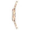 Dextera Octagon-klocka, tillverkad i Schweiz, metallarmband, guldfärgad, ytbehandling i roséguld