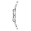 Dextera Octagon-klocka, tillverkad i Schweiz, metallarmband, silverfärgad, rostfritt stål