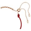 Drake- och fenixarmband Dragon’s Claw, rött, blandad metallfinish