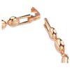 En Angelic-armband, rundslipad, pavé, medium, vitt, roséguldpläterat