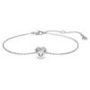 Eternity-armband med laboratorieframställda diamanter 0,5 karat totalt, hjärtform, sterlingsilver Eternity-armband med laboratorieframställda diamanter 0,5 karat totalt, hjärtform, sterlingsilver